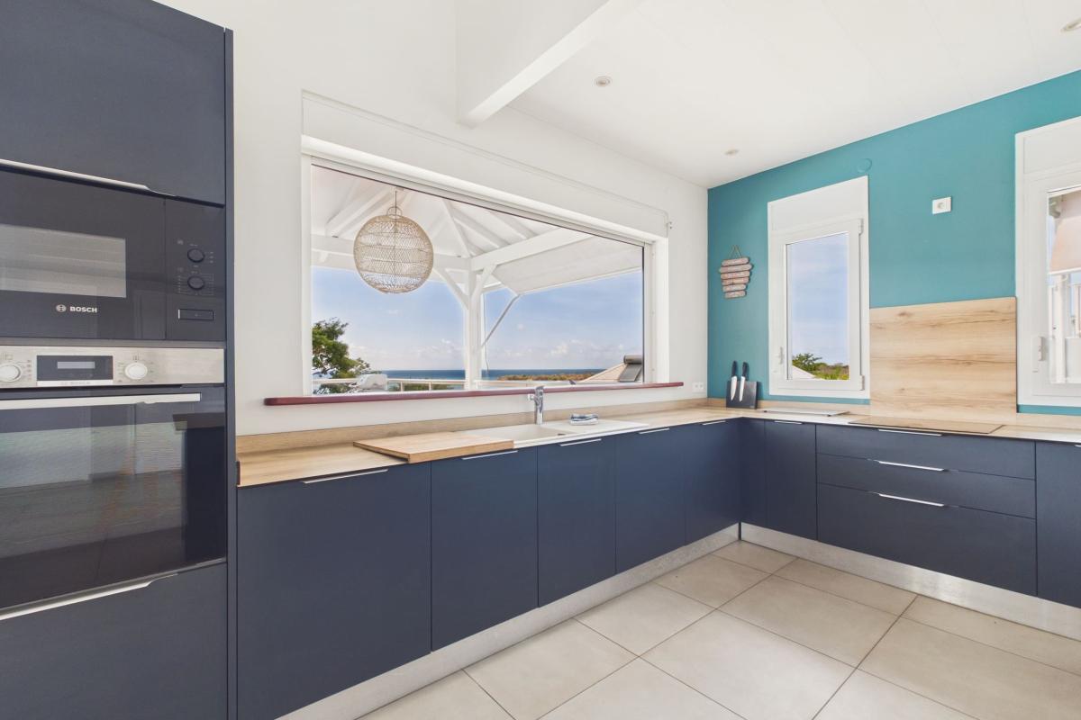 Location villa martinique 13 personnes 4 chambres - cuisine 1 vue mer